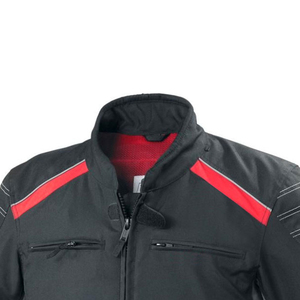 Men's Black Red Color Blocked <b>Motorcycle</b> <b>Jacket</b> Full Sleeve Windproof All Seasons Riding Wear - Product Image 3
