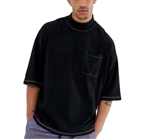 Camiseta de Hombre de Calidad Premium, Corte Holgado, Hombros Caídos, Cuello Redondo, Tejido de Punto Largo, Transpirable y Ecológico - Product Image 5