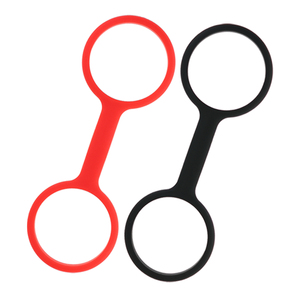 Jouets sexuels en silicone noir et rouge de qualité supérieure, doux au toucher, menottes BDSM pour couples - Product Image 1