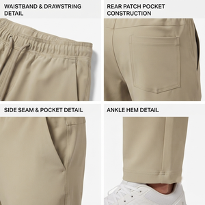 Pantalon de jogging en molleton de coton pour homme, coupe droite, taille à cordon, tissu doux et chaud, idéal pour la gym et les entraînements décontractés - Product Image 6