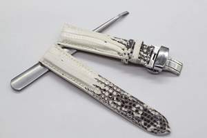 Correa de reloj de cuero de lagarto hecha a mano de alta calidad, correas de cuero genuino, tamaños 18/22/24mm, precio competitivo directo de fábrica de Vietnam - Product Image 2