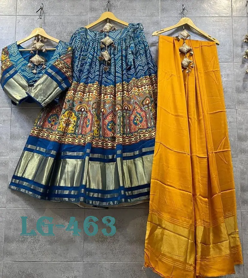 Mooie Bruidskleur En Cording Beutique Stijlen Satijn Zari Designer Bedrukte Lehenga Choli Met Dupatta