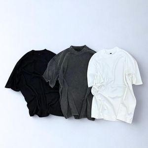 Nuevas Camisetas de Hombre Personalizadas con Estampado, Estilo Retro, Lavado Ácido, Algodón Grueso, Estilo Urbano, Hip Hop, Tendencia Streetwear - Product Image 1