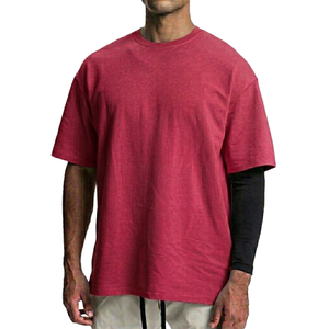 Camisetas de Hombre Extra Grandes de Último Diseño, al por Mayor, Lisas, de Punto Grueso, Lavadas, 100% Algodón, Personalizadas, Estilo Vintage - Product Image 1