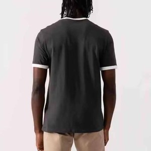 เสื้อยืดคอกลมผ้าฝ้ายแท้ 100% ทรงหลวม สไตล์ลำลอง สำหรับผู้ชาย คุณภาพสูง น้ำหนักมาก สีพื้น พร้อมสกรีนโลโก้ตามสั่ง - Product Image 2