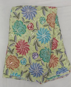 Tela Crepé Natural con Estampado Posicional, Material de Lujo para Sarees y Vestidos Tradicionales de Mujer, Tela al por Mayor - Product Image 5