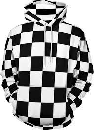 Sweat à capuche classique pour homme, coupe oversize, hiver, automne, imprimé à carreaux, rayures, impression numérique, veste réversible, style urbain - Product Image 2