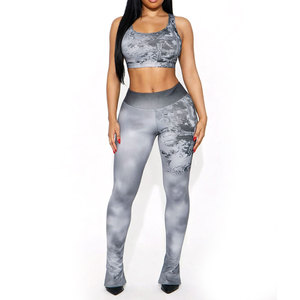 Conjunto Deportivo para Mujer, 4 Piezas, Leggings de Ejercicio, Ropa de Fitness, Conjuntos de Yoga, Trajes Deportivos, Servicio OEM Personalizado, Barato, Venta al Por Mayor - Product Image 1