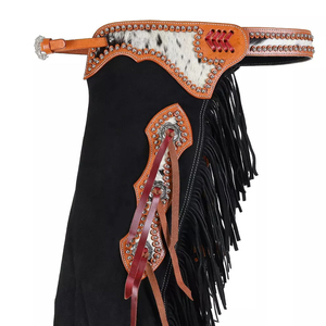 Men's Leather <b>Chaps</b> for Motorcycle <b>Riding</b> Custom Made Leather <b>Chaps</b> Motorcycle Riders Breathable Real Full Grain Leather <b>Chaps</b> - Product Image 3