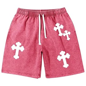 Pantalones Cortos Deportivos de Cintura Media para Hombre, Estilo Urbano, de Malla Transpirable, 100% Algodón, con Bolsillo Elástico, Venta al por Mayor - Product Image 1