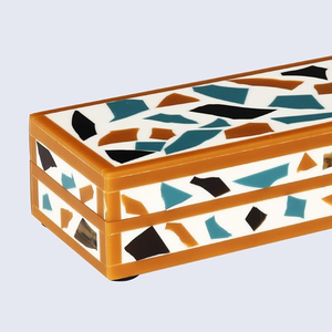 Direct Manufacturing Premium High Quality Custom <b>Clear</b> <b>Resin</b> Artistic Hand Modeled Jewelry Box Organizer Innovative Inlay Love - Product Image 5