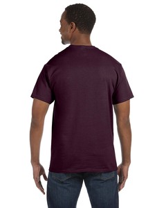 T-shirts à manches courtes respirants pour hommes en coton/fibre de bambou, imprimés par transfert thermique, couleur unie, collection été 2026, haute qualité, très populaires - Product Image 3