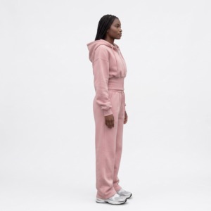 Sudadera con Capucha Corta para Mujer, Sudadera de Forro Polar, Corte Regular, Manga Larga, Ropa Deportiva para Otoño e Invierno - Product Image 3