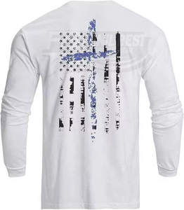 Chemise de golf décontractée pour hommes à manches longues, grande taille, en jersey 180 g/m², avec option d'impression de logo frontal, vente en gros à prix abordable, OEM - Product Image 2