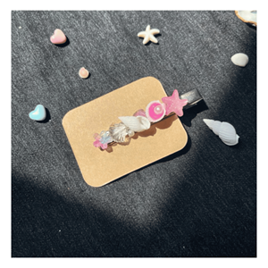 Barrettes à cheveux en coquillages, conçues à partir de coquillages véritables pour maintenir les coiffures et une utilisation tendance, fabriquées au Vietnam. - Product Image 6