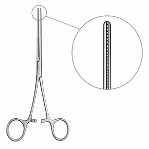 เครื่องมือผ่าตัดหลอดเลือดหัวใจและหลอดเลือดดำ DeBAKEY Clamp Curved Shanks Curved Jaw ขนาด 4.5 ซม. รวมความยาว 5 นิ้ว (12.7 ซม.) ยี่ห้อ ZETOMEDPRO - Product Image 4