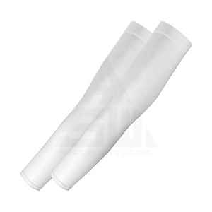 RIFAT SPORT WEAR Latest Design <b>Compression</b> <b>Arm</b> <b>Sleeves</b> Plus Size Pair Made Pakistan High Quality 100% Polyester 80g Lightweight - Product Image 5