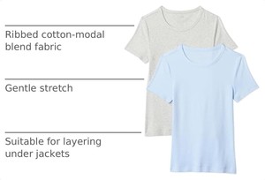 Women's <b>Slim</b> Casual Knitted Cotton T Shirt Soft Breathable Crew Neck Short Sleeve Eco-Friendly Quick Dry Solid Fashion Top - Product Image 6