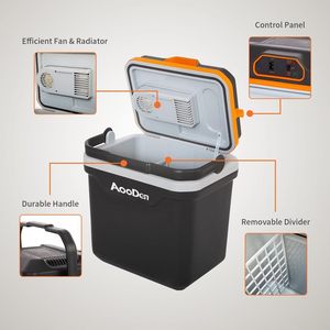 Enfriador y calentador eléctrico para automóvil, capacidad de 26 cuartos de galón, enfriador termoeléctrico sin hielo para viajes, camping, vehículos, camiones, hogar - Product Image 3