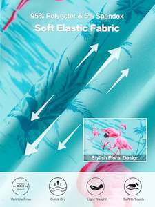 Camisa estampada para hombre, manga corta, hawaiana, tropical, informal, con botones, para verano, colorida, con estampado floral, camisa de verano para hombre - Product Image 4