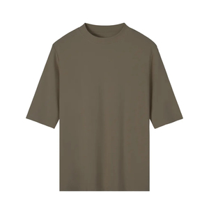 Custom logo Oversized 100% Cotton Crew Neck Short Sleeve Blank Eco-Friendly Heavyweight Loose Fit Solid Pattern <b>T</b>-Shirts - Product Image 1