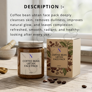 Mascarilla Facial Herbal Ubtan de Granos de Café con Cúrcuma y Arcillas Naturales para Eliminar Manchas y Aclarar la Piel para un Aspecto Radiante - Product Image 5