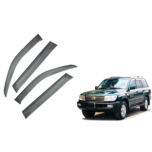 Deflectores de Ventana con Acabado Cromado para Toyota FJ100 2012, Material PC, Protectores Contra la Intemperie para Ventanas de Auto - Product Image 2