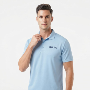 Polo homme tendance été, couleur unie, polyester, haute qualité, taille standard, manches courtes - Product Image 6