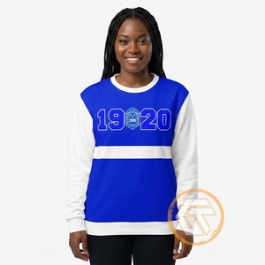 เสื้อสเวตเชิ้ตผ้าฝ้ายฟลีซระบายอากาศสำหรับผู้หญิง Zeta Phi Beta แบบสั่งทำขายส่ง ปักลายตามต้องการ สำหรับฤดูหนาว - Product Image 4