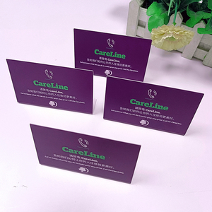 Exquisite Eco-Friendly PVC <b>Table</b> Counter Promo <b>Cards</b> Display <b>Cards</b> Price Tags with Die Cut Design for Promotional Use - Product Image 3