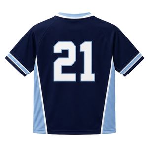 Maillot de lacrosse bleu marine à empiècements contrastants pour homme, uniforme de sport à manches courtes, chemise d'équipe athlétique, tenue d'entraînement et de jeu en extérieur - Product Image 2