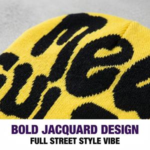 Custom Embroidered Beanie <b>Hat</b> Thick Knit <b>Winter</b> Skull Cap for <b>Men</b> Women Outdoor Wear - Product Image 4