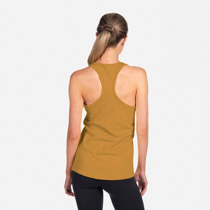 Women's Mustard <b>Yellow</b> Scoop Neck Knitted <b>Tank</b> <b>Top</b> Breathable Casual Sleeveless <b>Top</b> for Everyday Wear - Product Image 5