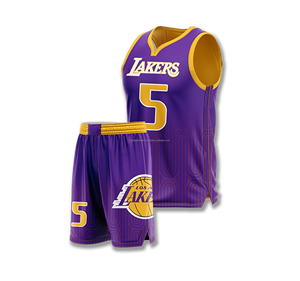 Personnalisable Pas Cher 100% Polyester Réversible Basketball Jersey Respirant Formation Basketball Uniformes Ensembles - Product Image 4