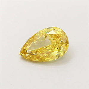 Diamant jaune de 2 carats, taille poire, exquis, rare, de couleur fantaisie, en forme de goutte, diamant non monté pour une œuvre maîtresse de haute joaillerie personnalisée - Product Image 6