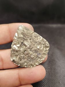 Pyrite naturelle de haute qualité, cabochon druzy, pierre précieuse de quartz vert pour la fabrication de bijoux, pierres précieuses en vrac, hauteur 3 mm, vente en gros - Product Image 6