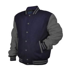 Blouson universitaire de baseball personnalisé 2026 pour hommes, en tissu de laine, style Letterman, pour l'hiver, avec col montant et design urbain, vente en gros - Product Image 5