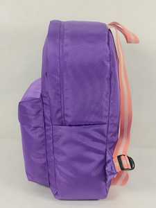 Sac à dos scolaire ORKID personnalisé en polyester violet avec poche avant zippée, léger et imperméable, pour étudiants et enfants, 20-36L - Product Image 5