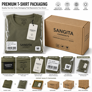 Camiseta de Manga Corta para Hombre Sangita, Color Azul Claro, Cuello Redondo, Corte Regular, con Logotipo con Letras Estampadas en la Parte Delantera, Transpirable, 100% Algodón, Informal - Product Image 6