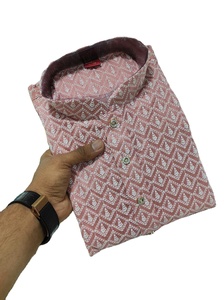 RN Embroidery Work Lakhnavi <b>Silk</b> Quick Dry Regular Fit Formal <b>Kurta</b> for Men's Wedding and Party Season Gujarat - Product Image 2