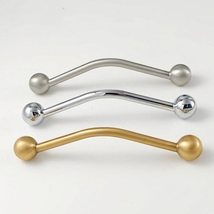Stylish Traditional Brass Cabinet Pull Handle Durable Kitchen Furniture <b>Hardware</b> Drawer Pull Storage Closet Customized Choice - Product Image 4