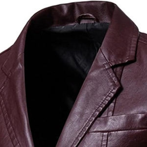 Chaqueta Blazer de Cuero para Hombre, de Última Tendencia, Totalmente Personalizable, Ligera, Fácil de Usar, Transpirable y Cómoda - Product Image 3