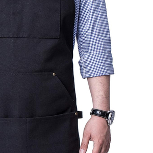 Tablier de Barbier en Gros avec Logo Personnalisé, Unisexe, Imperméable, en Cuir et Denim, pour Usage Quotidien en Salon - Product Image 6