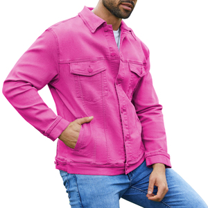 Nouvelle veste en jean élégante pour homme, manches longues, style vintage streetwear, coupe slim, qualité supérieure, veste en jean de luxe pour homme - Product Image 2