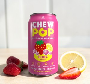 <b>Boba</b> tea drink konjac prebiotic soda Strawberry lemonade 320ml room temperature storage - Product Image 2