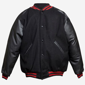 Veste universitaire pour homme en gros - Personnalisable, polyester/coton, respirante et coupe-vent, logo frontal, veste d'hiver de haute qualité - Product Image 1