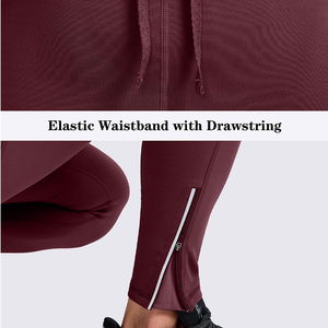 Pantalon de sport léger pour homme, pantalon de compression respirant, élastique, avec cordon de serrage, poches arrière zippées cachées, pantalon de fitness - Product Image 6