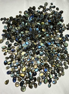 Natural AAA Multi Flash Labradorite Oval Calibrated Cabochon Loose Gemstone for Jewelry Making Ring Size Semiprecious <b>Stone</b> - Product Image 3