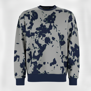 Sudadera de punto con capucha y cremallera de un cuarto para hombre, talla grande, 100% algodón, estilo urbano, con bloques de color y patchwork, ¡la más vendida! - Product Image 5