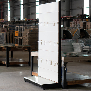 Wall Mounted Perforated Metal Powder Coated Modern 3 Tier <b>Display</b> <b>Rack</b> Retail <b>Display</b> Stand OEM Vietnam Factory ADONG A11 - Product Image 3